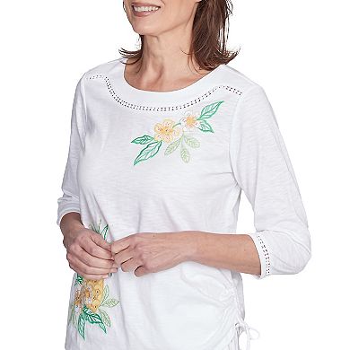 Women's Embroidered Pineapple Top