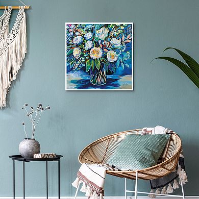 Masterpiece Feeling Blue II Framed Canvas Wall Art