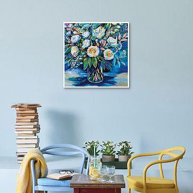 Masterpiece Feeling Blue II Framed Canvas Wall Art