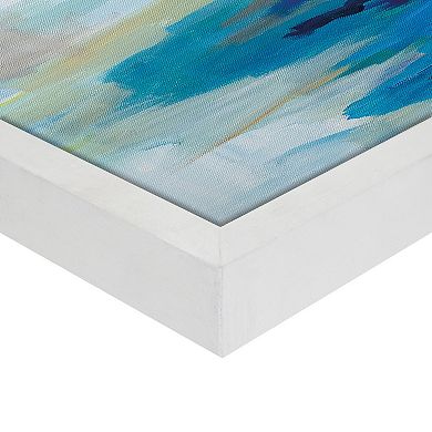 Masterpiece Feeling Blue II Framed Canvas Wall Art