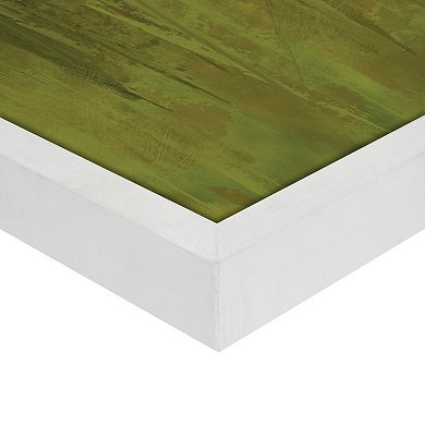 Masterpiece Egret Meeting Framed Canvas Wall Art