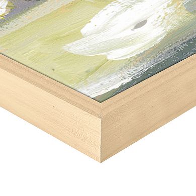 Masterpiece Gallery Florals White Peony Framed Canvas Wall Art