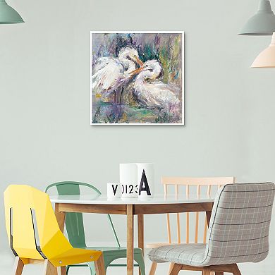 Masterpiece Twin Beaks Framed Canvas Wall Art