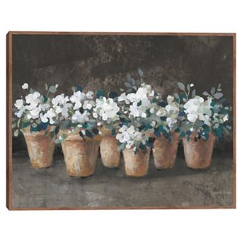 Masterpiece Geranium Glory I Framed Canvas Wall Art