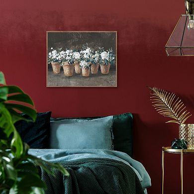 Masterpiece Geranium Glory I Framed Canvas Wall Art