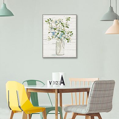 Masterpiece Dogwood Cluster I Framed Canvas Wall Art