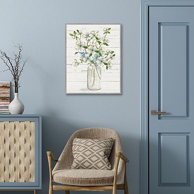 Masterpiece Dogwood Cluster I Framed Canvas Wall Art