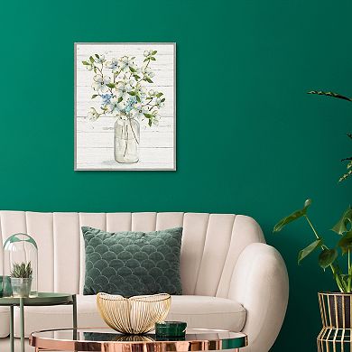 Masterpiece Dogwood Cluster I Framed Canvas Wall Art