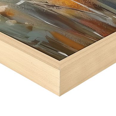 Masterpiece Pink Meadow of Tranquility Framed Canvas Wall Art