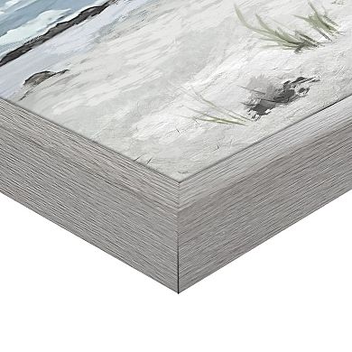 Masterpiece Cottage by the Sea Framed Canvas Wall Art