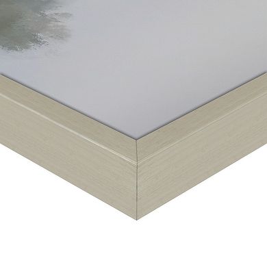 Masterpiece Foggy Lakeside Framed Canvas Wall Art