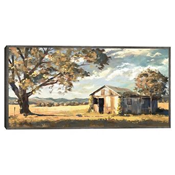 Masterpiece Our Barn in Autumn Framed Canvas Wall Art