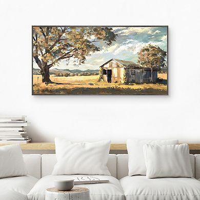 Masterpiece Our Barn in Autumn Framed Canvas Wall Art