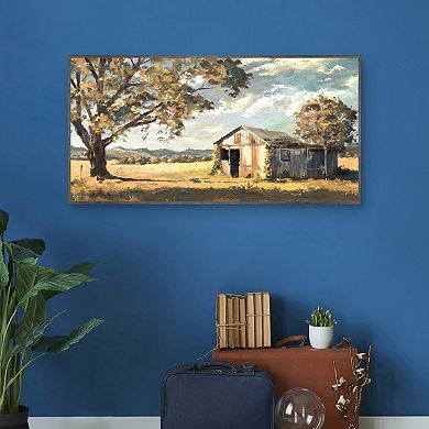 Masterpiece Our Barn in Autumn Framed Canvas Wall Art