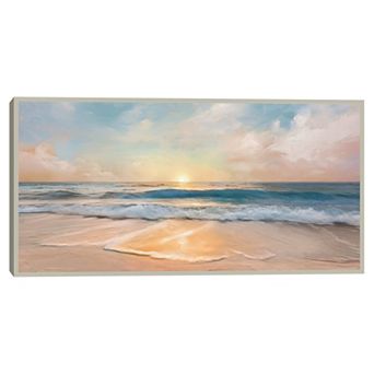 Masterpiece Tranquility Tides Framed Canvas Wall Art