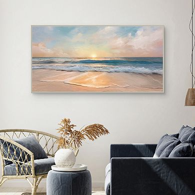 Masterpiece Tranquility Tides Framed Canvas Wall Art