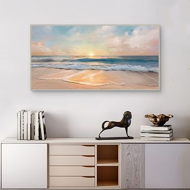 Masterpiece Tranquility Tides Framed Canvas Wall Art