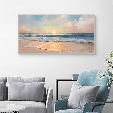 Masterpiece Tranquility Tides Framed Canvas Wall Art