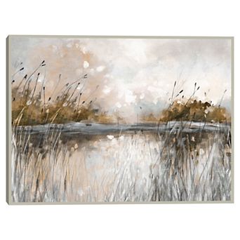 Masterpiece Honeybloom Lake Views Framed Canvas Wall Art