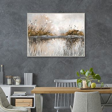 Masterpiece Honeybloom Lake Views Framed Canvas Wall Art