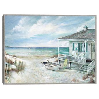 Masterpiece Dog Days of Summer Framed Canvas Wall Art