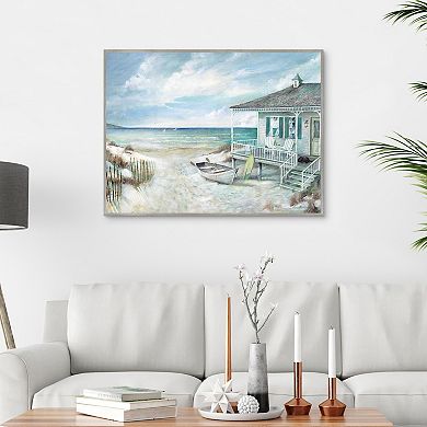 Masterpiece Dog Days of Summer Framed Canvas Wall Art