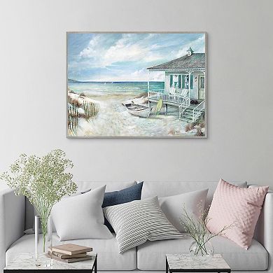 Masterpiece Dog Days of Summer Framed Canvas Wall Art