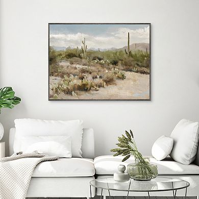 Masterpiece Desert View Framed Canvas Wall Art