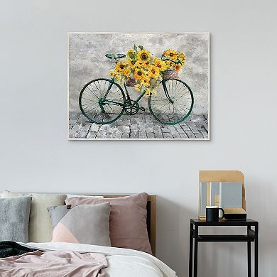 Masterpiece Sunny Ride Framed Canvas Wall Art