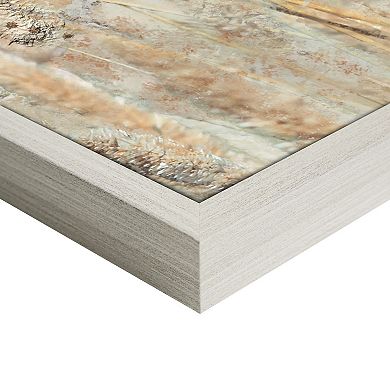 Masterpiece Wild Beach Reeds Framed Canvas Wall Art