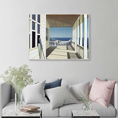 Masterpiece Porch Shadows Framed Canvas Wall Art