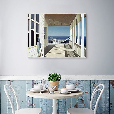 Masterpiece Porch Shadows Framed Canvas Wall Art