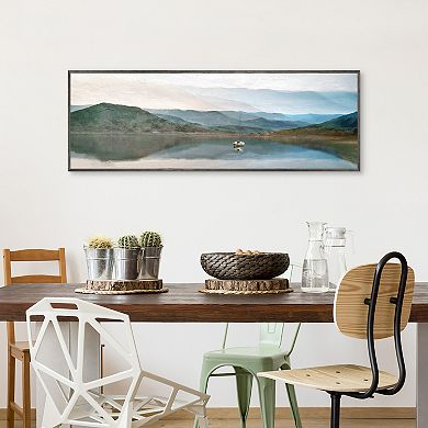 Masterpiece Lake Harmony Framed Canvas Wall Art