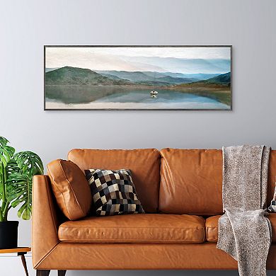 Masterpiece Lake Harmony Framed Canvas Wall Art