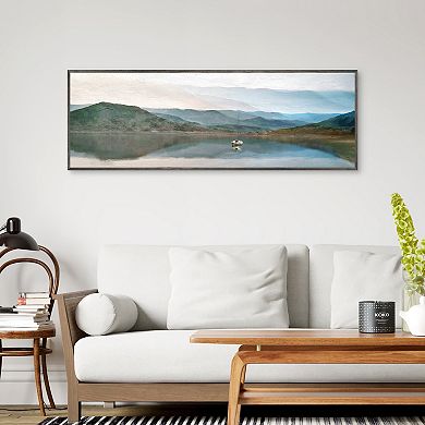 Masterpiece Lake Harmony Framed Canvas Wall Art