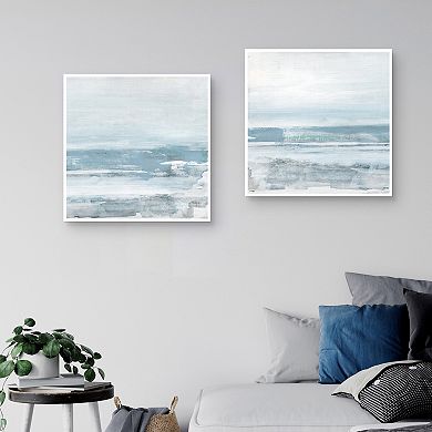 Masterpiece Soft Seas I & II Framed Canvas Wall Art Set