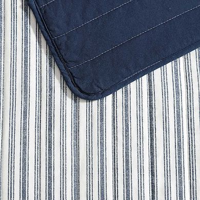 Nautica Marina Stripe Navy Quilt Set