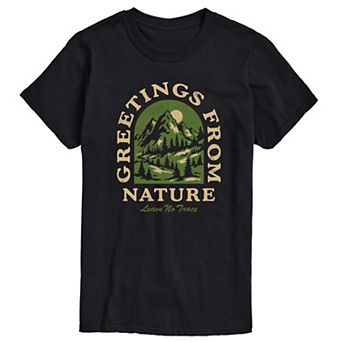 Big & Tall Greetings From Nature Graphic Tee