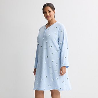 Plus Size Croft & Barrow® Textured Knit Pajama Sleepshirt