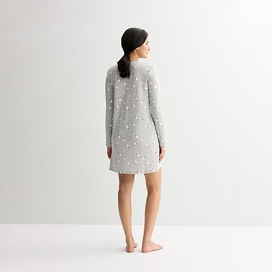 Women's Croft & Barrow Textured Knit Pajama Sleepshirt