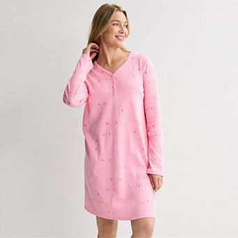 Women's Croft & Barrow® Textured Knit Pajama Sleepshirt