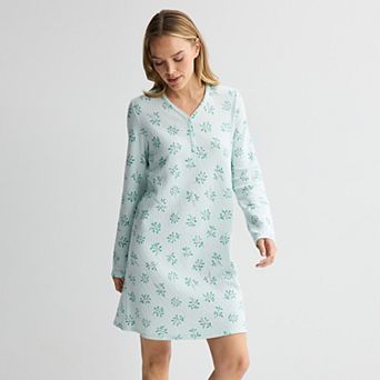 Women's Croft & Barrow® Textured Knit Pajama Sleepshirt