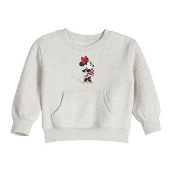 Toddler & Girls 4-12 Disney's Minnie Mouse Crewneck Adaptive Sweatshirt