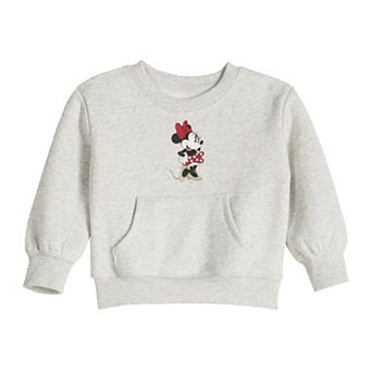 Toddler & Girls 4-12 Disney's Minnie Mouse Crewneck Adaptive Sweatshirt