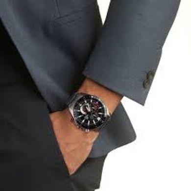 Casio Men's Edifice Stainless Steel Chronograph Black Watch - EFV620D-1A4V