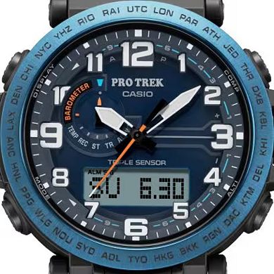 Casio Men's Pro Trek Triple Sensor Solar Nylon Strap Watch - PRG601YB-3