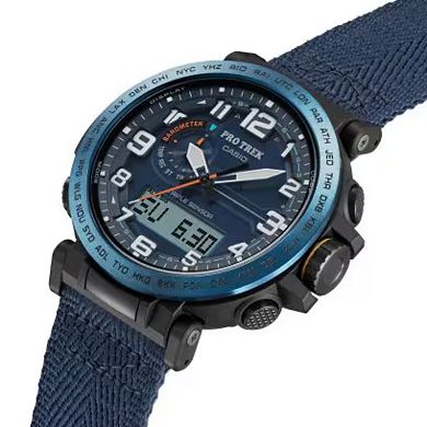 Casio Men's Pro Trek Triple Sensor Solar Nylon Strap Watch - PRG601YB-3