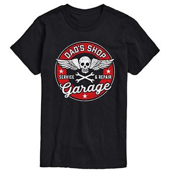 Big & Tall Dads Shop Garage Service & Repairs Graphic Tee