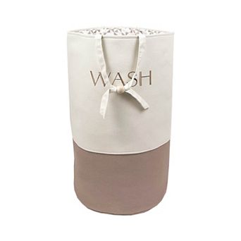 Tall Fabric Tote with Liner and Drawstring Closure