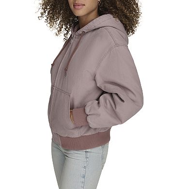 Women's Levi's® Quilted Lining Hoodie Bomber Jacket in Regular & Plus Size